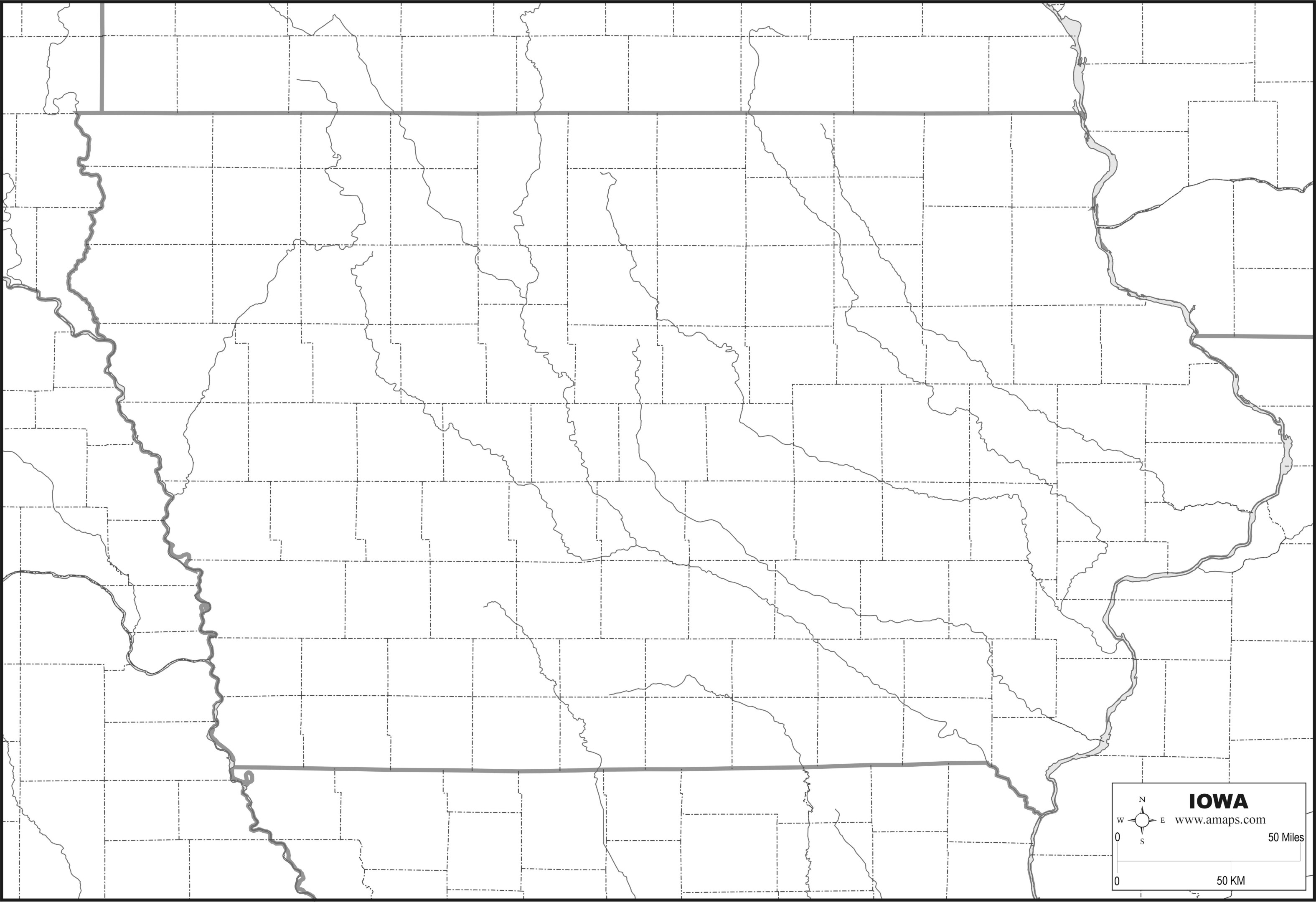 FREE MAP OF IOWA